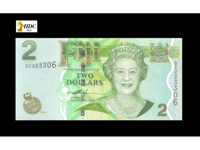 2 Dollars FIDJI 2007 P.109a