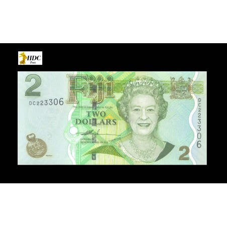 2 Dollars FIDJI 2007 P.109a