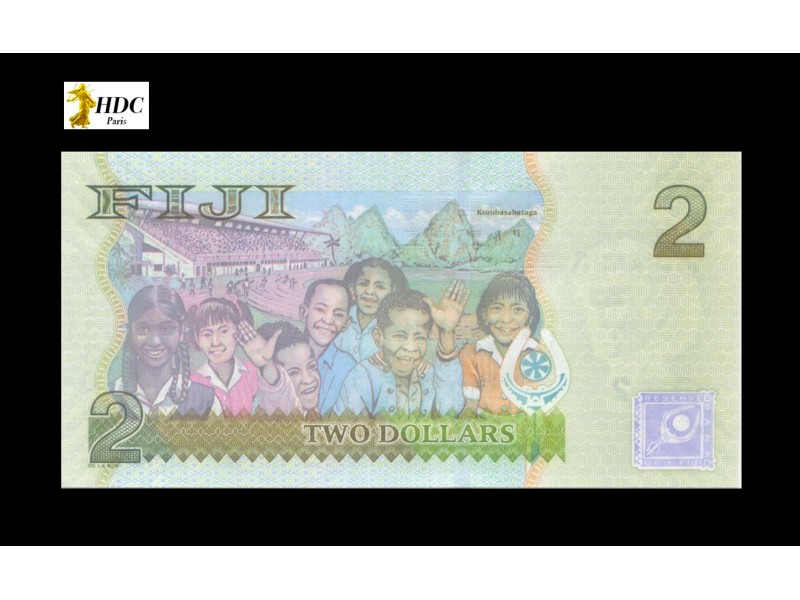 2 Dollars FIDJI 2007 P.109a