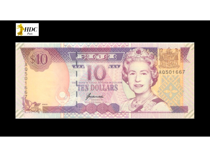 10 Dollars FIDJI 2002 P.106a