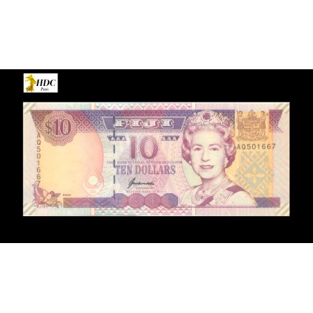 10 Dollars FIDJI 2002 P.106a