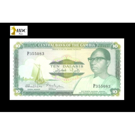 10 Dalasis GAMBIE (1987) P.10a