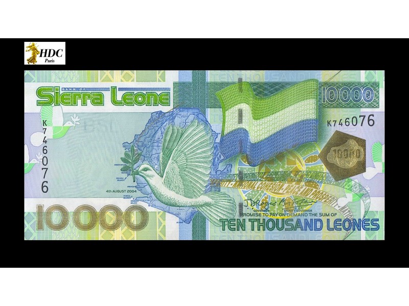 10000 Leones SIERRA LEONE 2004 P.29a
