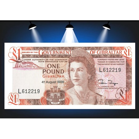 1 Pound GIBRALTAR 1988 P.20e