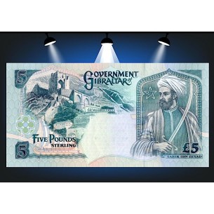 GIBRALTAR, BILLET 5 Pounds Sterling 1995 P.25 2