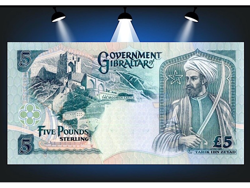 GIBRALTAR, BILLET 5 Pounds Sterling 1995 P.25