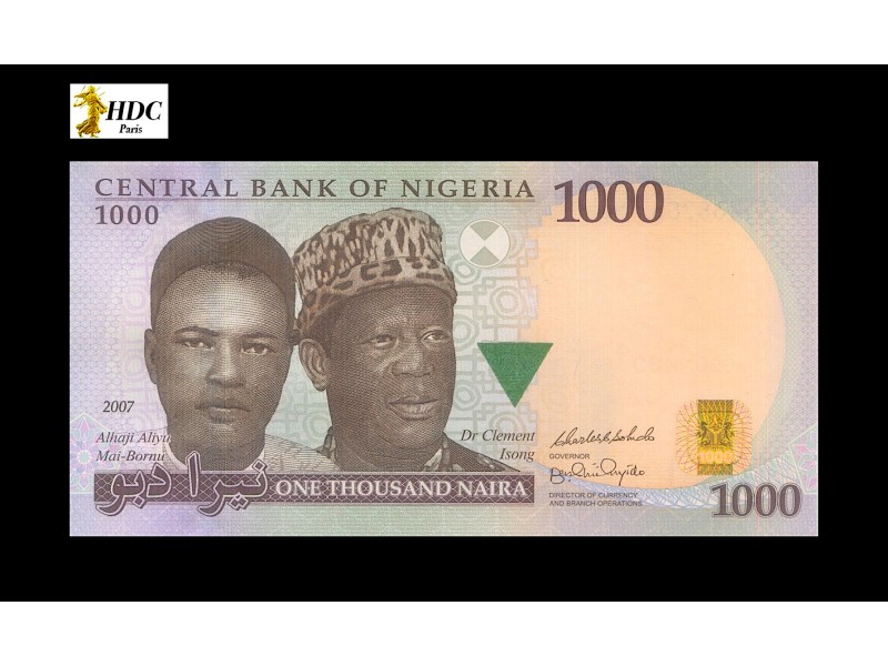 1000 Naira NIGERIA 2007 P.36c