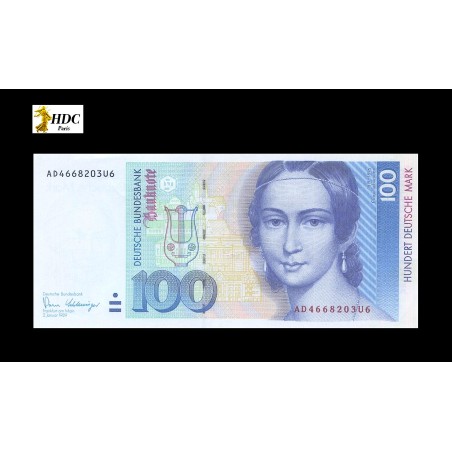 100 Deutsche Mark ALLEMAGNE FÉDÉRALE 1989 P.41