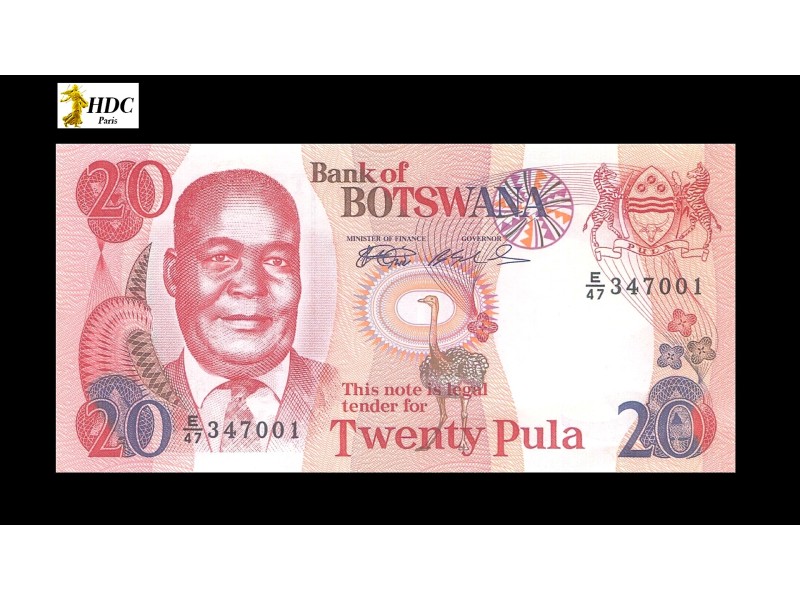 20 Pula BOTSWANA 1999 P.21a