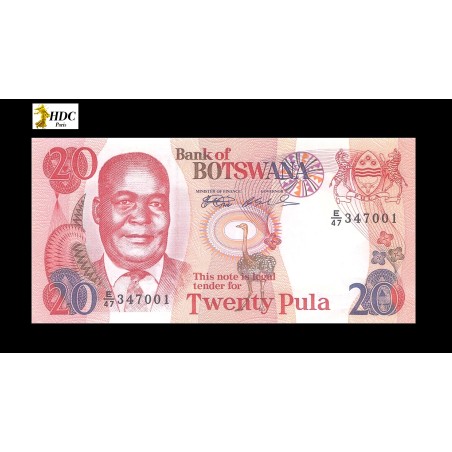 20 Pula BOTSWANA 1999 P.21a