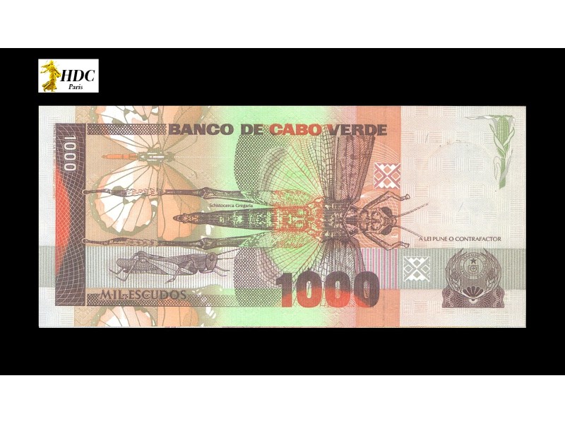 1000 Escudos Numéro spécial CAP VERT 1989 P.60a