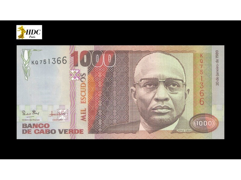 1000 Escudos Numéro spécial CAP VERT 1989 P.60a