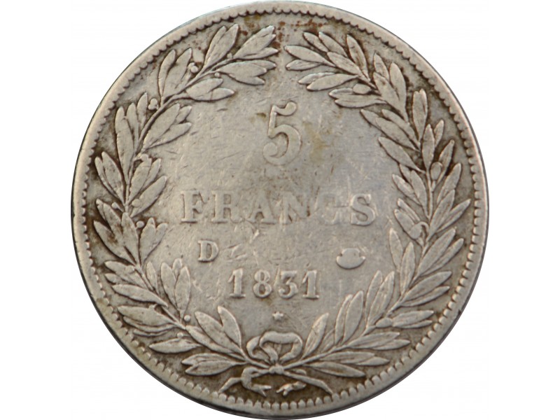 5 Francs LOUIS PHILIPPE I 1831 Lyon