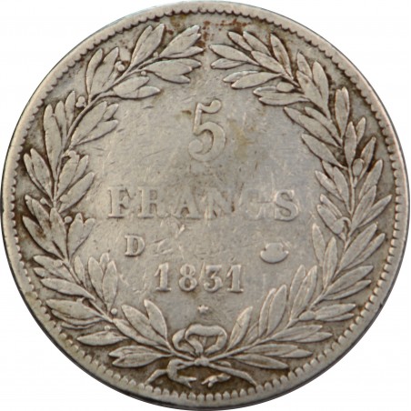 5 Francs LOUIS PHILIPPE I 1831 Lyon