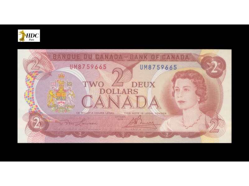 2 Dollars CANADA 1974 P.86a