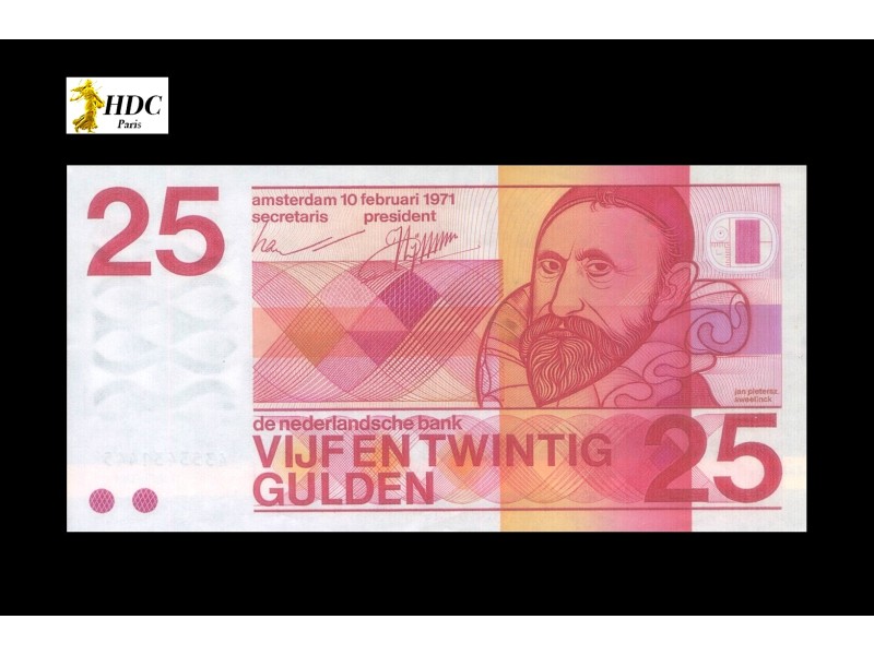 25 Gulden PAYS-BAS 1971 P.92b