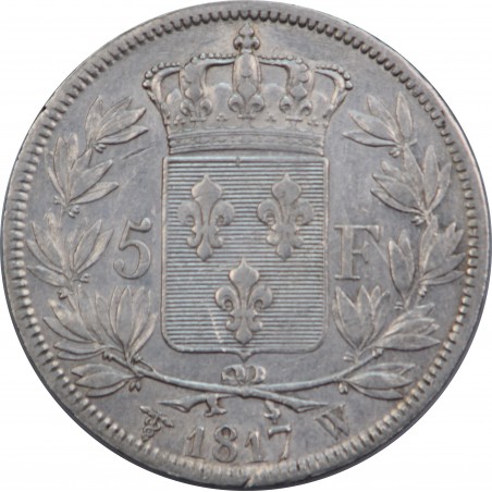 5 Francs LOUIS XVIII  1817 Lille  F.309/27
