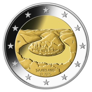2 Euros ALLEMAGNE 2025, Sarre atelier F