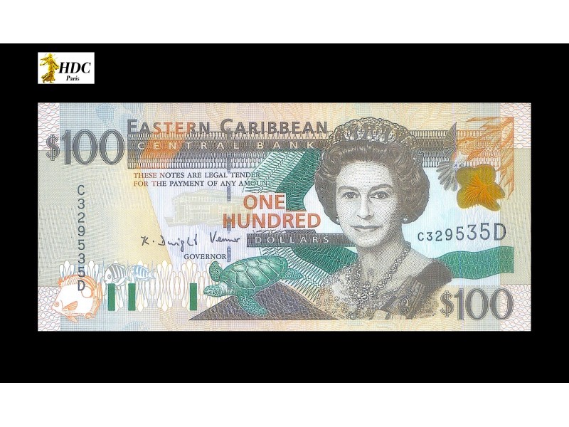 100 Dollars CARAÏBES 2012 P.41d