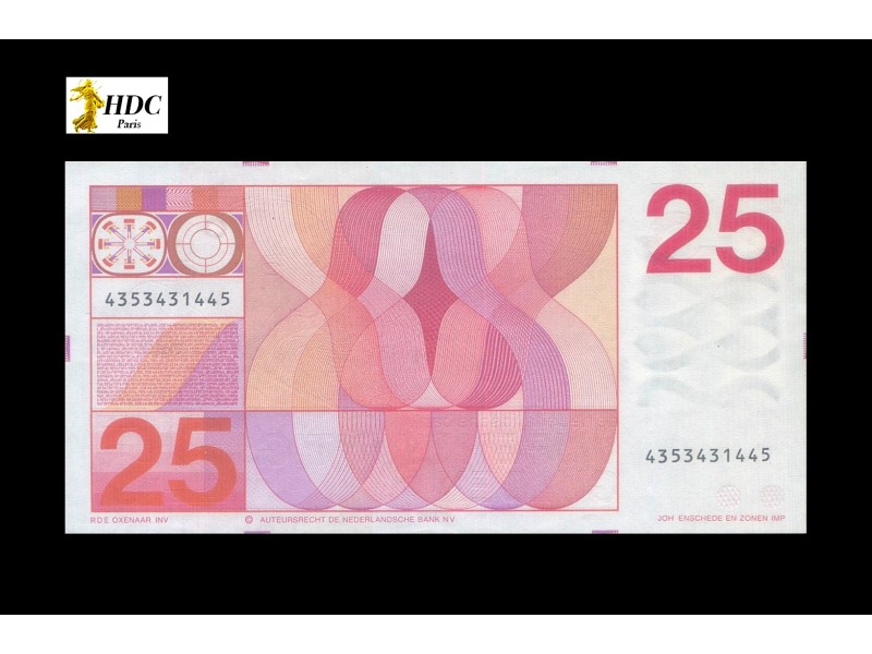 25 Gulden PAYS-BAS 1971 P.92b