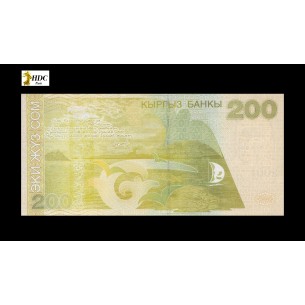 KIRGHIZISTAN, Billet 200 Som 2000 P.16, UNC 2