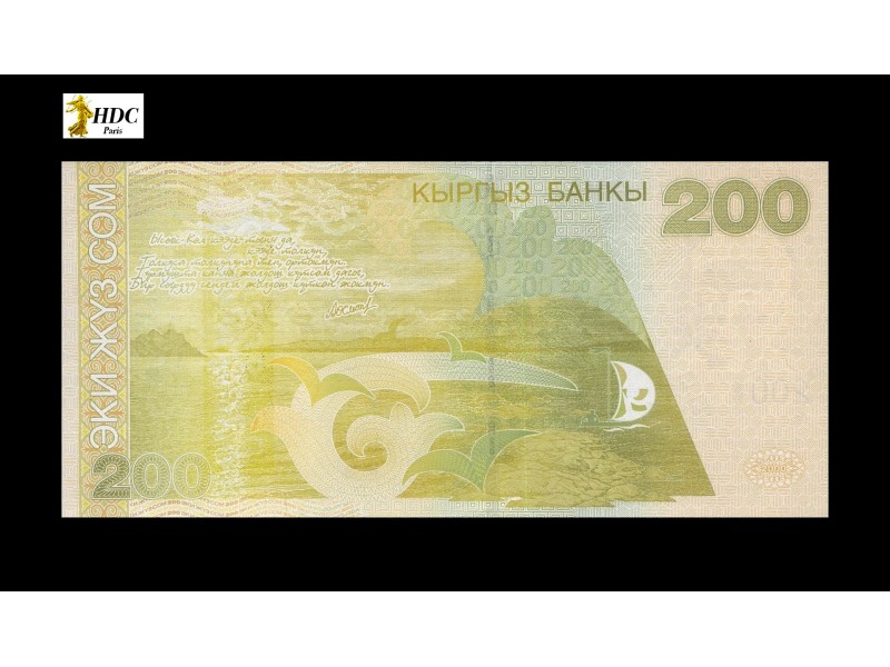 KIRGHIZISTAN, Billet 200 Som 2000 P.16, UNC