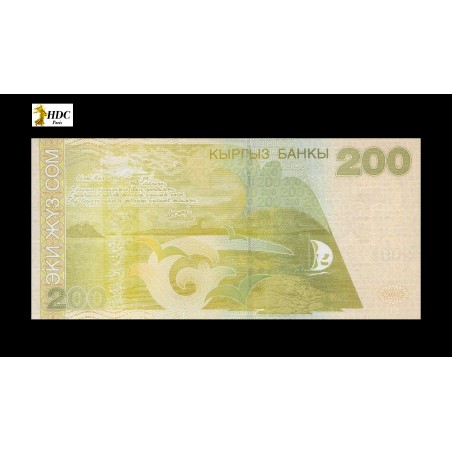 KIRGHIZISTAN, Billet 200 Som 2000 P.16, UNC