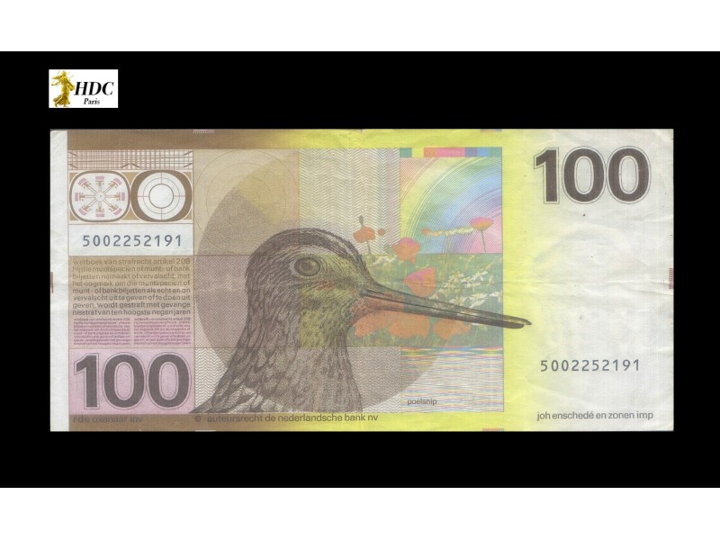 100 Gulden PAYS-BAS 1977 P.97a