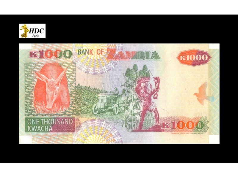 1000 Kwacha ZAMBIE 2003 P.40c