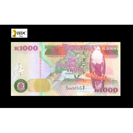 1000 Kwacha ZAMBIE 2003 P.40c