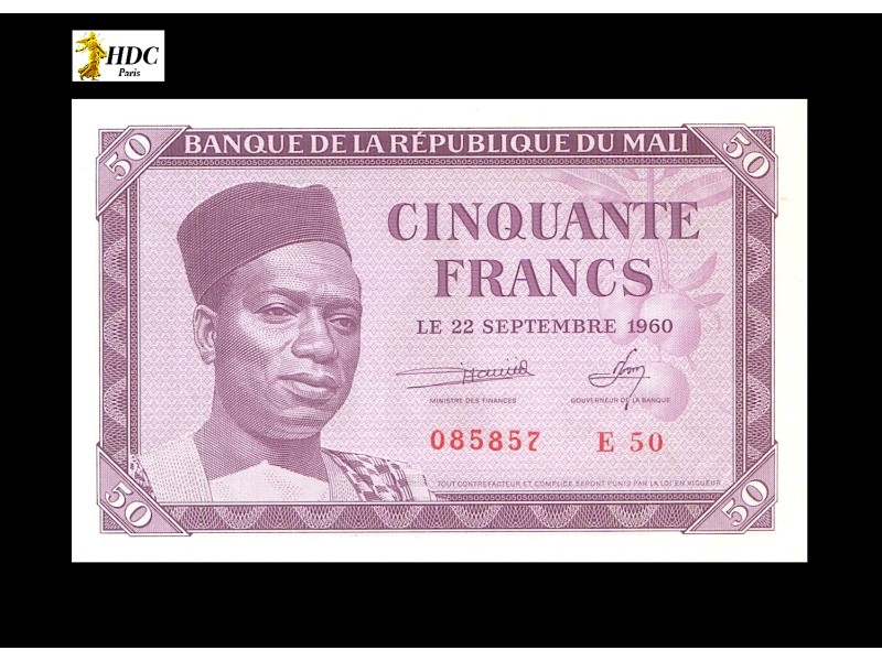 50 Francs MALI 1960 P.1