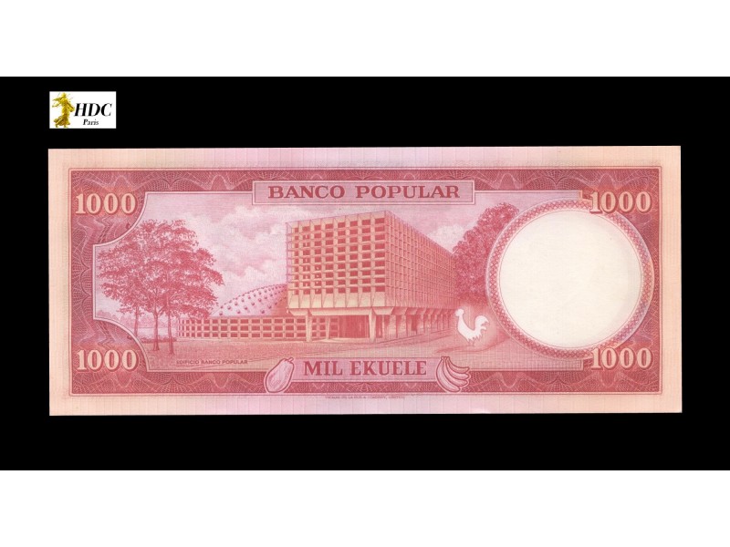 1000 Ekuele GUINÉE ÉQUATORIALE 1975 P.13