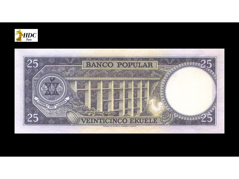 25 Ekuele GUINÉE ÉQUATORIALE 1975 P.4