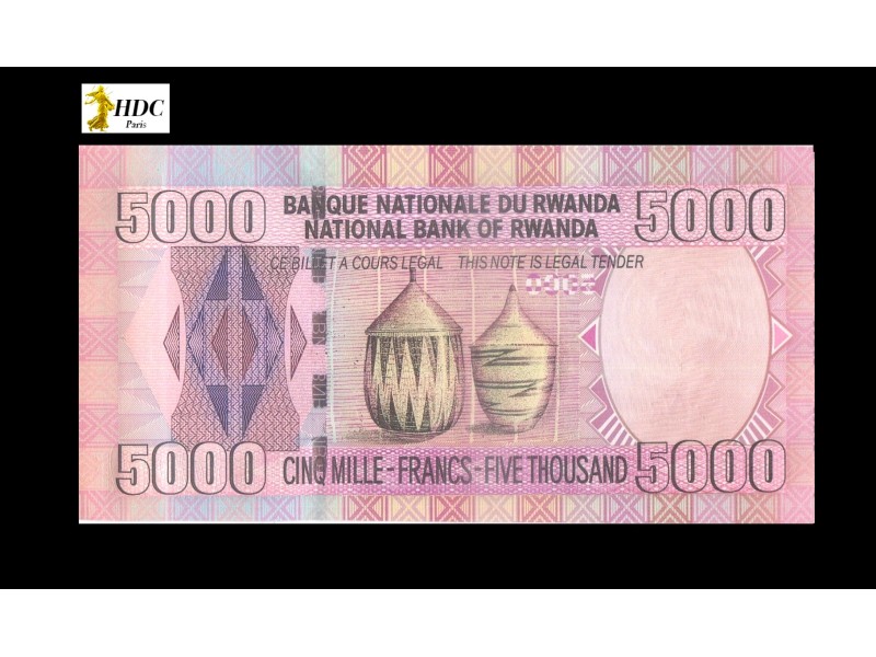 5000 Francs RWANDA 2004 P.33