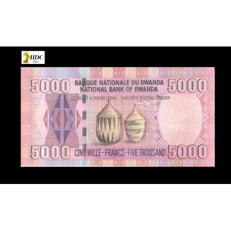 5000 Francs RWANDA 2004 P.33