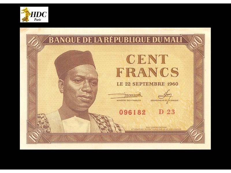 100 Francs MALI 1960 P.2