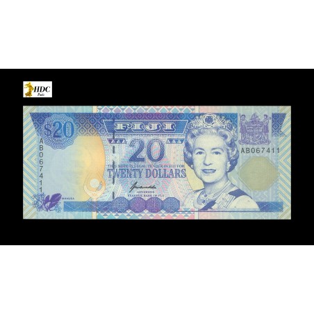 20 Dollars FIDJI 2002 P.107a