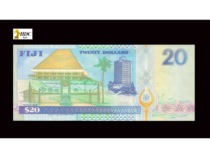 20 Dollars FIDJI 2002 P.107a
