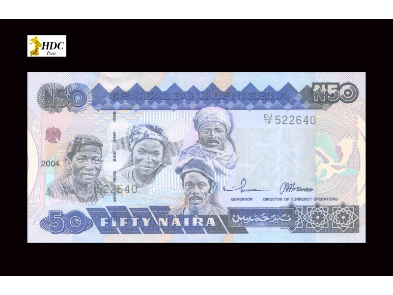 50 Naira NIGERIA 2004 P.27e