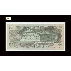 100 SHILLING AUTRICHE 1969 P.146a 2