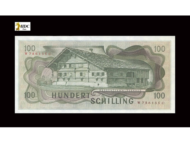 100 SHILLING AUTRICHE 1969 P.146a