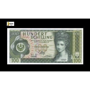 100 SHILLING AUTRICHE 1969 P.146a
