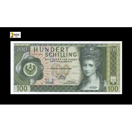 100 SHILLING AUTRICHE 1969 P.146a