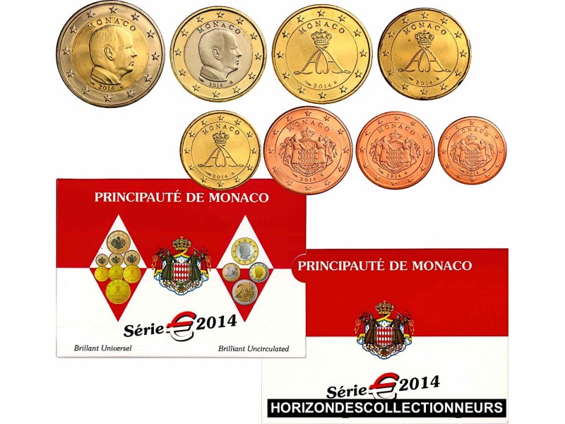 COFFRET BU MONACO 2014 8 PCS