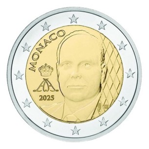 2 euros Monaco 2025 Prince Albert II