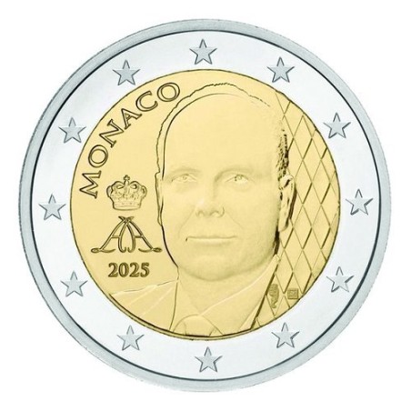 2 euros Monaco 2025 Prince Albert II