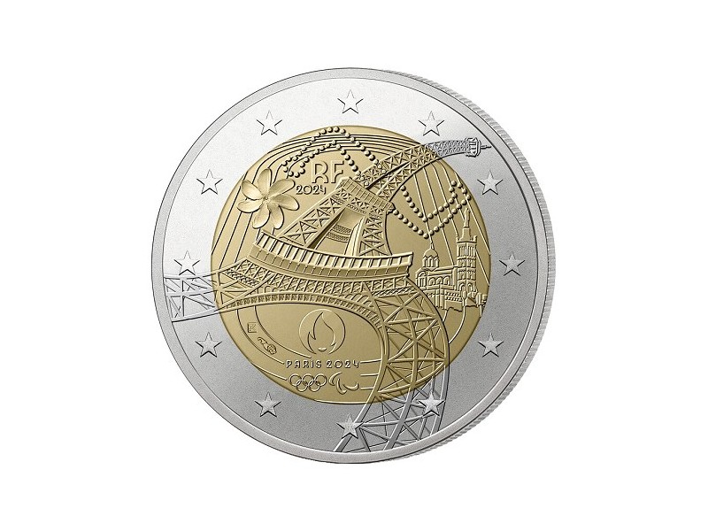 2 EUROS FRANCE 2024 TOUR EIFFEL