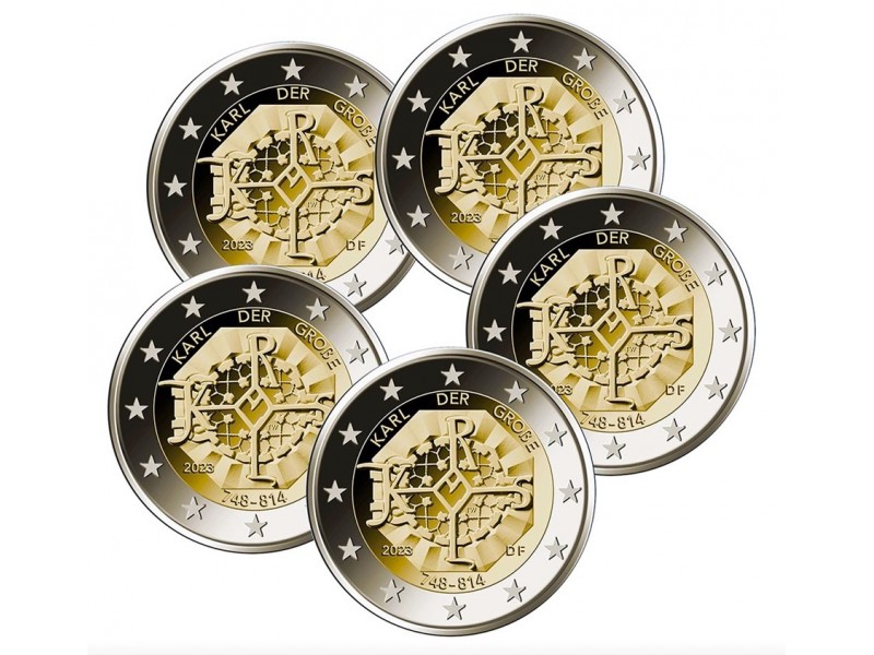 2 Euros ALLEMAGNE 2023 Charlemagne 5 ATELIERS