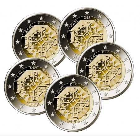 2 Euros ALLEMAGNE 2023 Charlemagne 5 ATELIERS