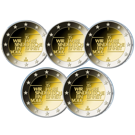 2 Euros ALLEMAGNE 2025 Réunification 5 ATELIERS